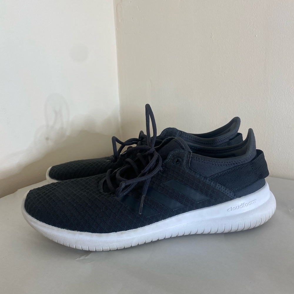 Adidas Cloudfoam black sneakers size 10 women's shoes running athletic